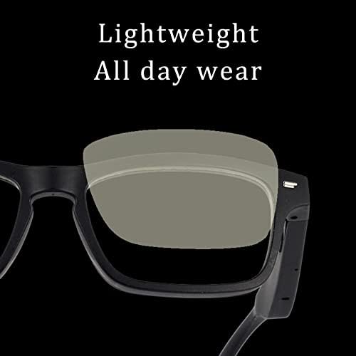 Óculos de sol sem fio Botegra, Proteção à prova de ósseo à prova d'água Proteção para os olhos Smart Bluetooth Glasses Sensitive Mic para dirigir