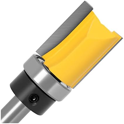 Cortador de moagem de superfície 1 pacote de 8 mm de haste de haste de nó do roteador Bit Bit Bit com faca reta do rolamento inferior