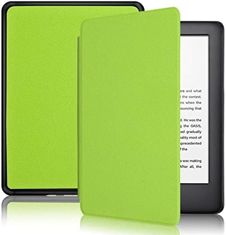 Para 2021 Novo Kindle Paperwhite Flip Capa Paperwhite 5 11ª Tampa de tablet Gen Sleep Sleep Wake à prova de poeira PU Cover à prova de choque verde-verde, um
