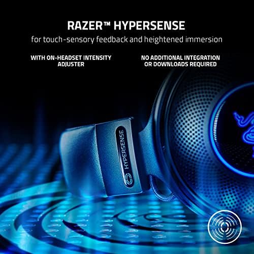 Razer Kraken V3 Pro HyperSense Wireless Gaming Headset e Customotte de Memória de Memória e Basilisco Ultimate Hyperspeed