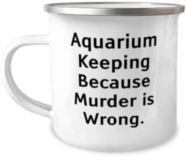 Aquário que mantém presentes para homens mulheres, manutenção de aquário porque assassinato, aquário reutilizável mantendo a caneca