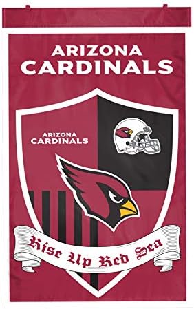 NFL Arizona Cardinals Team Shield Banner, 24 x 36 polegadas