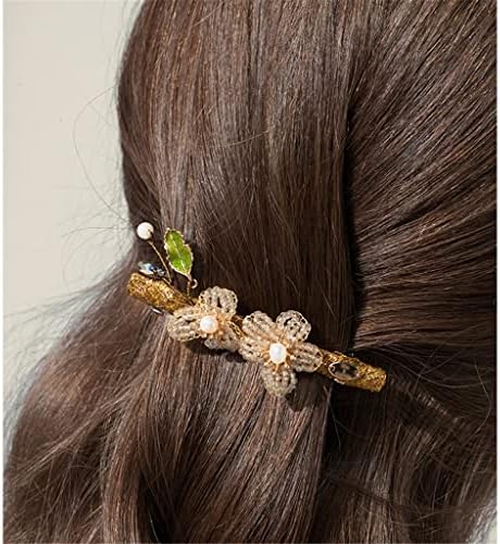 Crampos de cabelo Lilac Crystal Dream Series String Chapear Flower Flor Horizontal Acessórios para Cabelo