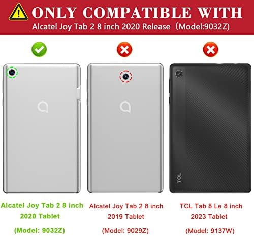 NITUPAI ALCATEL Joy Tab 2 Case de 8 polegadas, Alcatel Joy Tab 2 Case para crianças Caso de proteção de grau militar