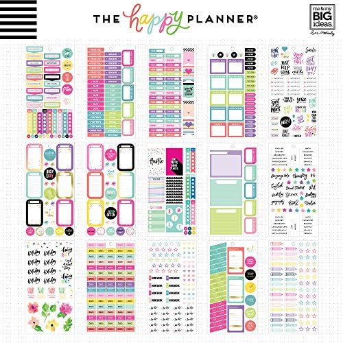 ME & MY BIG IDEIAS PACO DE VALOR DE ATUALIZADORES PARA PLAPENNO CLÁSSICO - The Happy Planner Scrapbooking Supplies - Tema do aluno