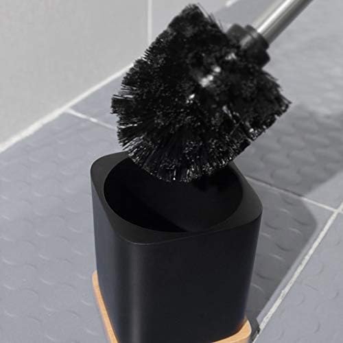 Escova de vaso sanitário pincel quadrado higiênico com escova de vaso sanitário preto design pincel de vaso sanitário limpeza