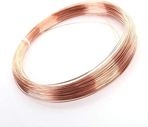 Nianxinn Fio de trança de cobre Fio de cobre nua Bobina de linha de linha única elétrica sólida 99,9% Pure Natural Industrial