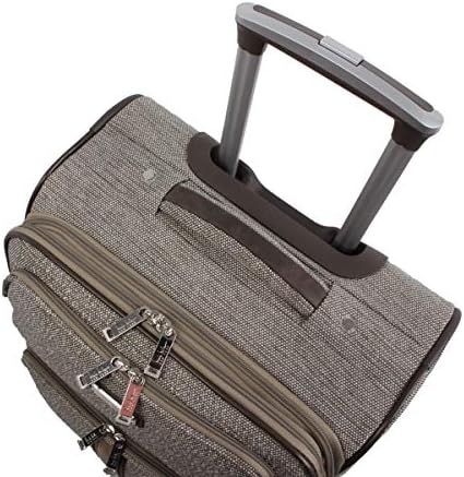 Coleção de bagagem de designers de Nicole Miller - Bolsa expansível de 24 polegadas de softide - mala de tamanho leve de