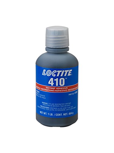 Loctite 41061 Black 410 Prism adesivo instantâneo, garrafa endurecida de 1 lb., 3500 cp, 16 fl. oz.