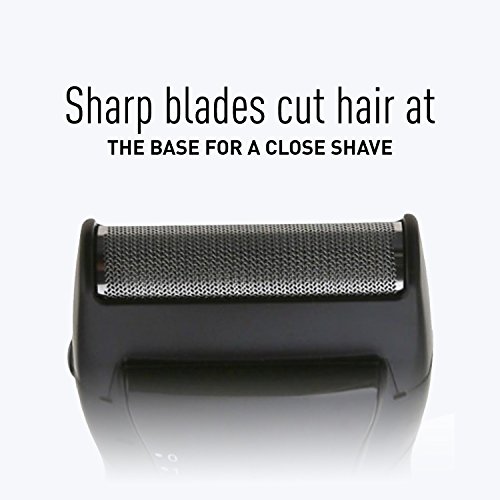 Panasonic Lightweight Electric Travel Mens barbeador para uso molhado/seco com pacote de escova de cabelo de cubicle