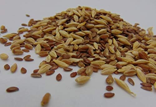 Mista de grama de gato de 5 oz - capim de trigo, linho e semente de cevada. Sementes para microgreens - Hard Red Wheat- non