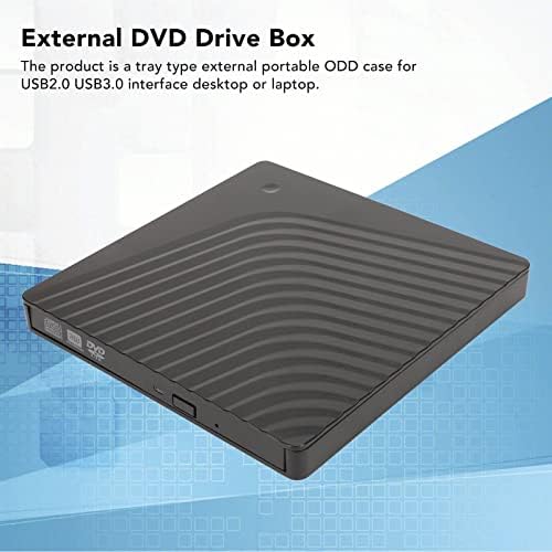 Unidade de dvd externa USB2.0 USB 3.0 TIPO C Caixa de acionamento óptico externo, capa ímpar portátil externa do tipo de bandeja