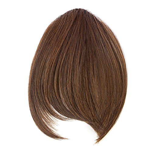 PRISCILLA FX-101 Plantada Full Plant Borts peruca, franja com fenda, resistente ao calor, TDB, marrom escuro