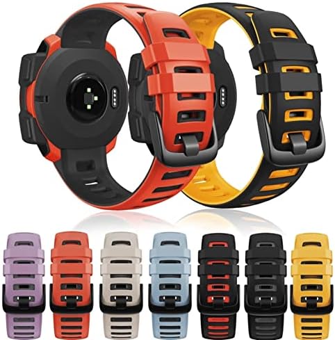 KDEGK Silicone Watchbands tiras para Garmin Instinct Smart Watch Relógio 22mm Banda de pulseira de pulseira Instinto/esports/maré/solar
