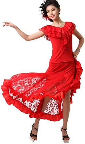 Yc poço mulheres mulheres modernas waltz tango vestido de dança de baile liso vestido de salão padrão