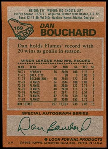 1978 Topps # 169 Dan Bouchard Calgary Flames NM/MT Flames