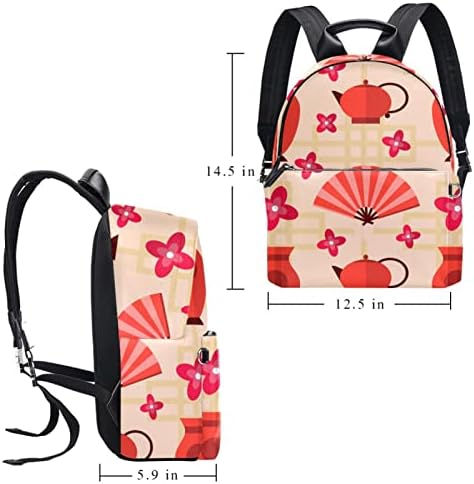Mochila laptop VBFOFBV, mochila elegante de mochila de mochila casual bolsa de ombro para homens, fã japonês de flor de cerejeira