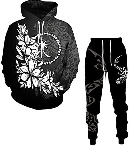 Men's Clothing Suit Creative 3D Impresso de manga longa Capuz Sweater Tracksuit