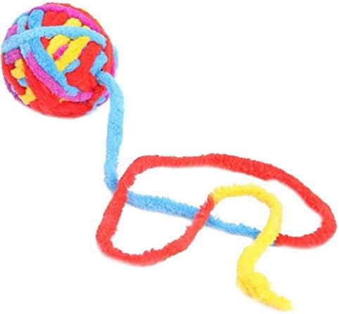 Gato corda de corda brinquedo de brinquedo de brinquedos molares molar brinquedos gatinhos jogando bola de treinamento com 40 cm de produto interativo para animais de estimação