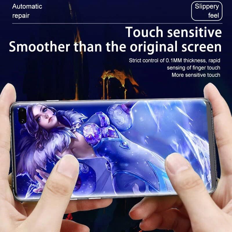 Protetor de tela de filme de hidrogel por PORRVDP para Samsung Galaxy S21+ Plus 5G, 2 PCS Filme de proteção à TPU transparente [Clear