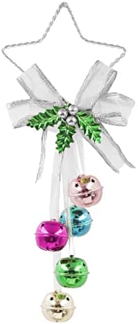 Remeehi 5 Pacote Estrela de Natal com Bells Star Craft Gift Ornament Tree Christmas Tree Decoration