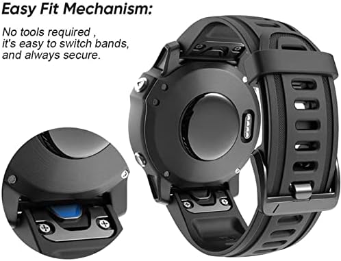 Bandkit Smart Watch Band 20mm Substituição Banda de relógio para Garmin Fenix ​​7s 6s/6s Pro 5s 5s mais relógio inteligente Silicone
