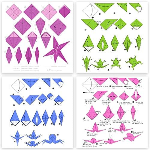 Wowoss 112 folhas de papel de origami de folha metálica, lençóis de papel dobrável espelho brilhante para arte e artesanato, 7 cores folha de cartolina para scrapbooking, fabricação de cartões diy, colagens, 6x6 polegadas