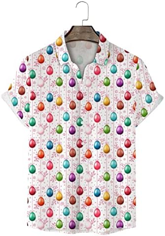 Roupa engraçada de camisa de páscoa para homens fofos felizes páscoa colorida ovos coloridos camiseta slim fit mass camisas de treino
