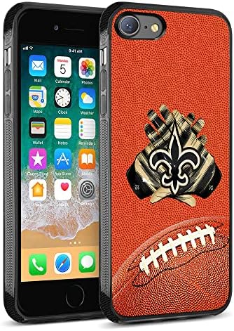 Fãs de futebol de New Orleans Caso engraçado compatível com iPhone SE/8/7/6/6s, personalização personalizada de capa de capa de