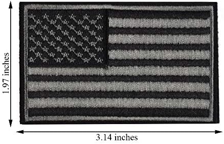 2 peças Tactical US American Flag Patch, Militares USA Estados Unidos da América Patches de emblemas uniformes, Multitan - Valck