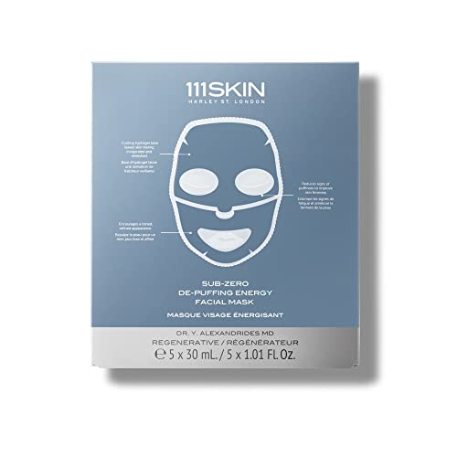 111Skin Sub-Zero despertador Energia Máscara Facial | Fragrância grátis | Aperte, despida e atualize | Peptídeos e cafeína