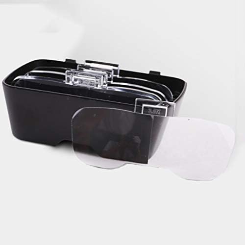 N/A Montagem de montagem de cabeça óculos com lâmpada de cabeça LED destacável brilhante - 5 lentes intercambiáveis: