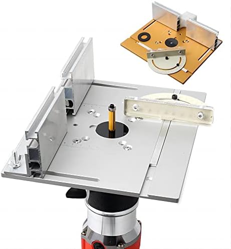Placa de inserção de tabela de roteador de alumínio quentes, bancos de madeira placa de roteador com guia de mitra Guia