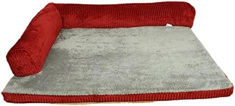 Mmyydds quentes colchão de tapa de cachorro quente/sofá de cama de cachorro grande com travesseiro de gato
