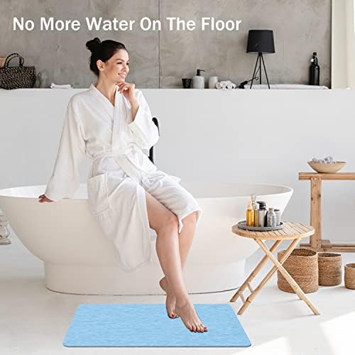 Tapete de banho de terra de diatomáceas, tapete de banho absorvente não -lip - Tapetes de chuveiro de piso de banheiro