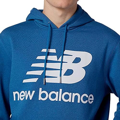 New Balance Men's NB Essentials empilhados com capuz de pulôver