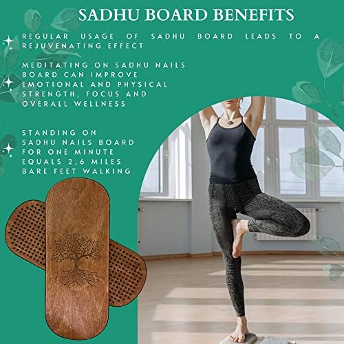 Tengry Sadhu Board, Premium Nails Sadhu Board, quadro de design gravado Sadhu, 0,39in, quadro compacto sadhu para