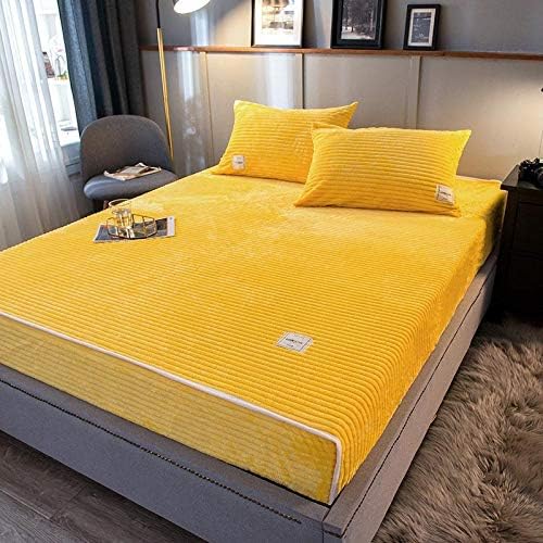 UXZDX CuJux Medspul para cama de casal capa de cama de cor sólida lençol de cama de qualidade com cobertor de casa elástico para a cama