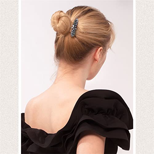 Larro Crystal Hair Acessórios, CLIPS Hairpins, Placa de clipe, Flores de perfuração Série de cabelos meio-lancho