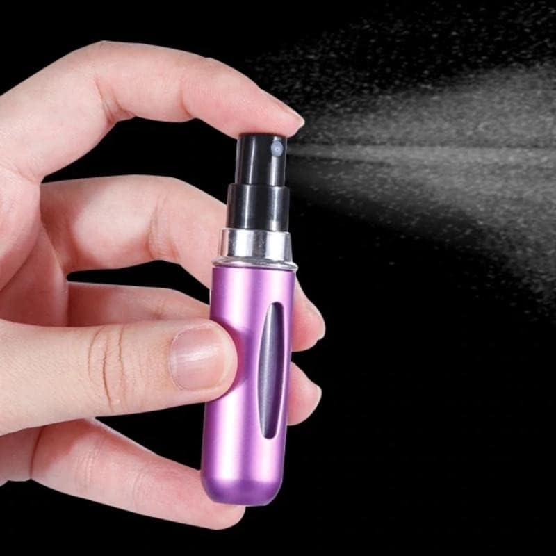 Mini garrafa de perfume de spray prático recarregável para bolso, carteira ou viagem - 5 ml