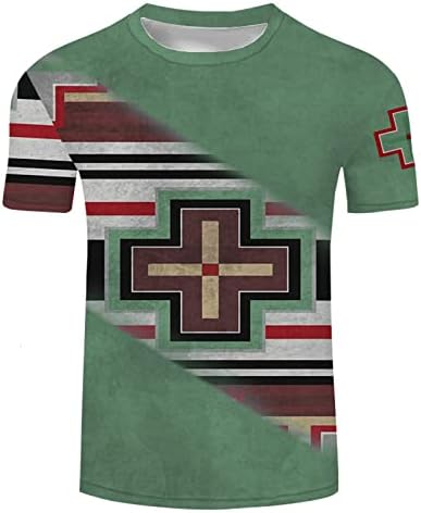 Camisetas de manga curta do soldado zhdd para homens de moda de moda 3D AZTEC Moda 3D Moda gráfica tops retro muscular camiseta casual