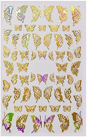 Adesivo de manicure borboleta adesivo 3d adesivo de borboleta slider polido design de borboleta cobertura completa unhas