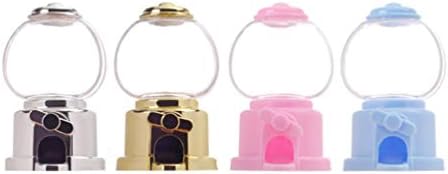 STOBOK 6PCS Mini Dispensador de doces Gumball Machine Desktop Bubble Gumball Bank Nut Treat Dispenser Catcher Catcher