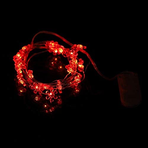 Luzes de corda de girassol, 78.74 polegadas 20 LEDs à prova d'água Luzes decorativas operadas por festas Casamento