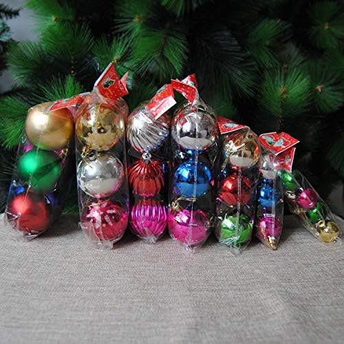Peças da ferramenta Ano Novo ADORNOS NAVIDAD 6cm Decoração de árvores de Natal 6pcs/lote Decorações de bolas de árvores de Natal artificiais