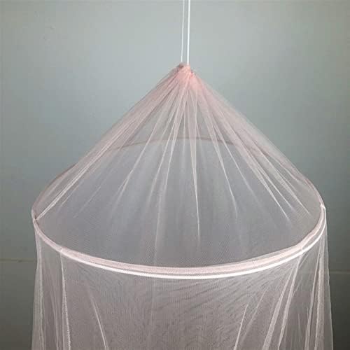 Nuopaiplus mosquito lama lama dossel, hung cúpula mosquito net para cama de casal de casal de cascap
