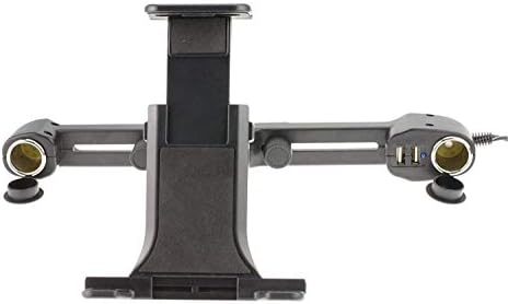 Navitech USB Port 4.2A Montagem do apoio de cabeça com carregador de carro integrado compatível com o Venturer Challenger 10 10,1 polegadas