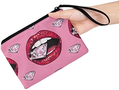 Yiekeluo Caton Casal Cat Love Design Small zipper Change bolsa mini maquiagem cosmética bolsa de carteira para mulheres titular