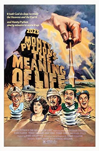 Calendário de parede 2023 [12 páginas 8 x12] Monty Python Flying Circus Vintage Filme Posters