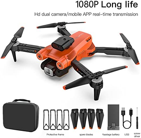 MoreSec Drone com câmera HD 1080p, drone de tiro duplo com 1080p HD FPV Câmera Drone Aéreo de Controle Remoto Toys Presentes para